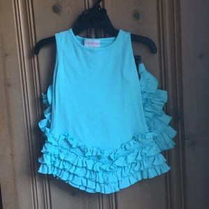 Boutique Blue Ruffle Outfit
